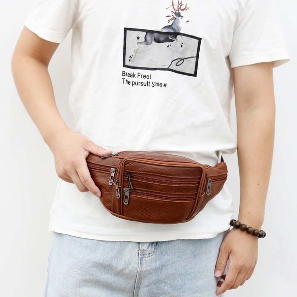 Luxury Multi-Pocket Leather Fa - Luxury Bags Leather recension och pris