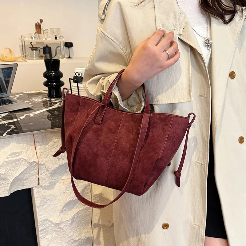 Light Luxury Solid PU Hasp Sho - Luxury Bags Tote recension och pris